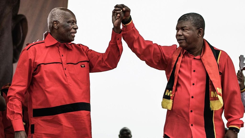 Angolan presidentt ja MPLA-puolueen ehdokas, Joao Lourenco.