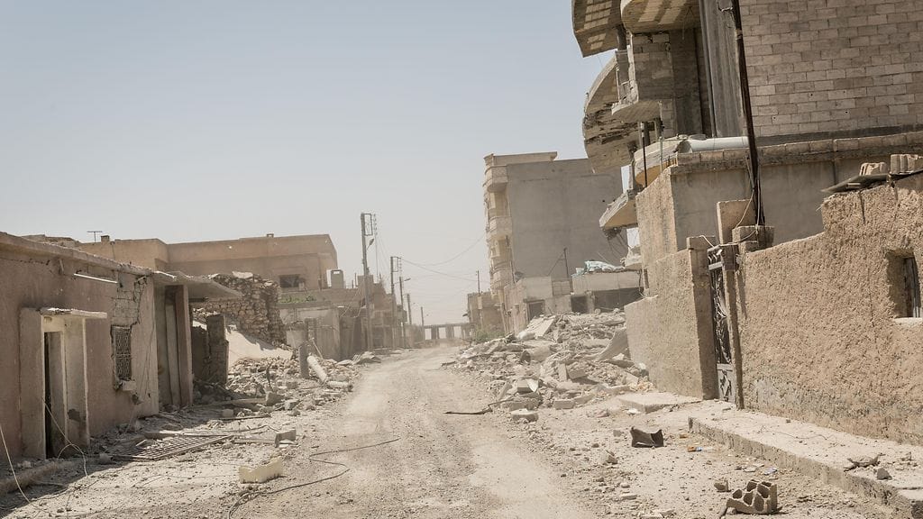 Raqqa heinäkuussa 2017.