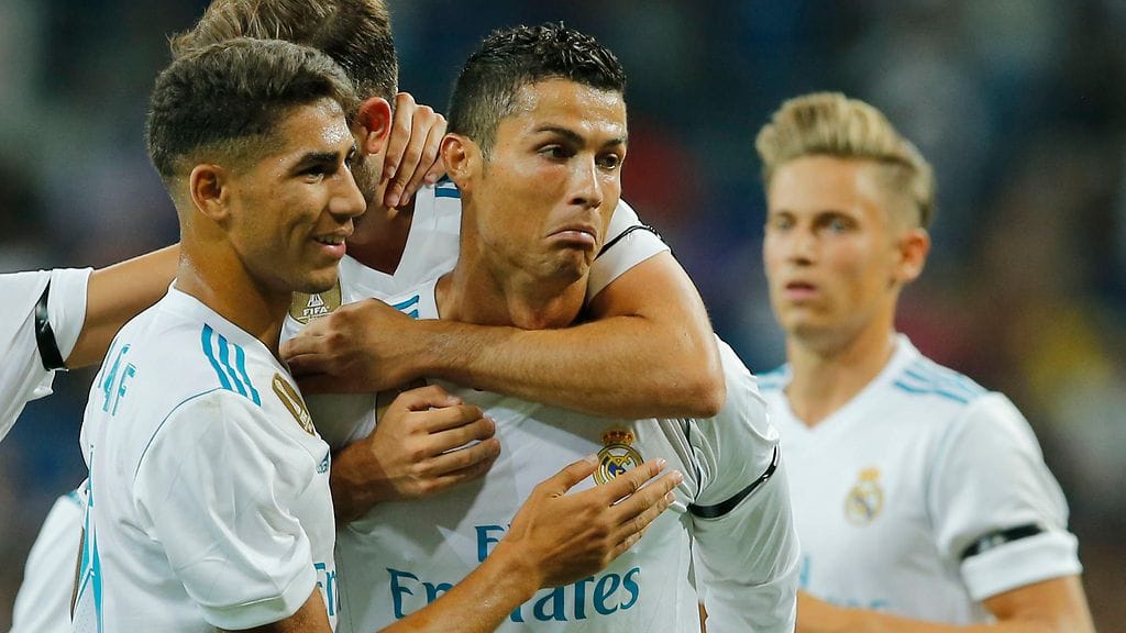 Ei se nyt niin hääppöinen maali ollut, miettii Cristiano Ronaldo.