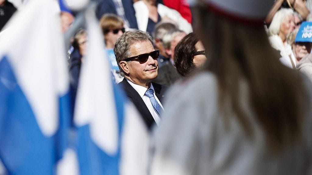 Presidentti Niinistö Tukholmassa 24. elokuuta 2017.