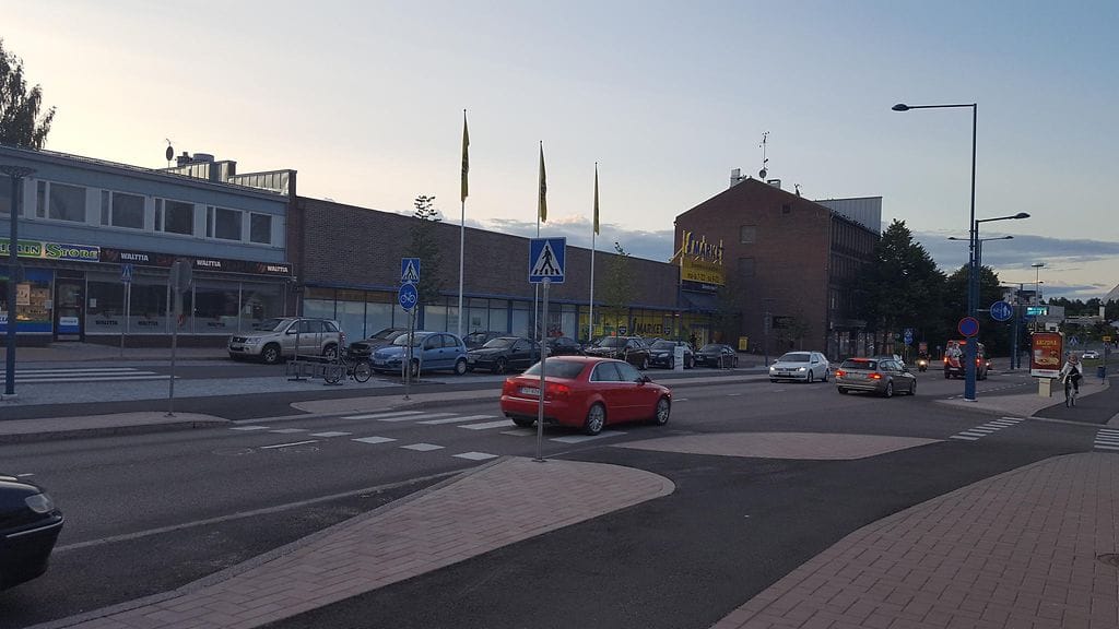 Kuva Hyvinkään Uudenmaankadulta, jolla ampuminen tapahtui.