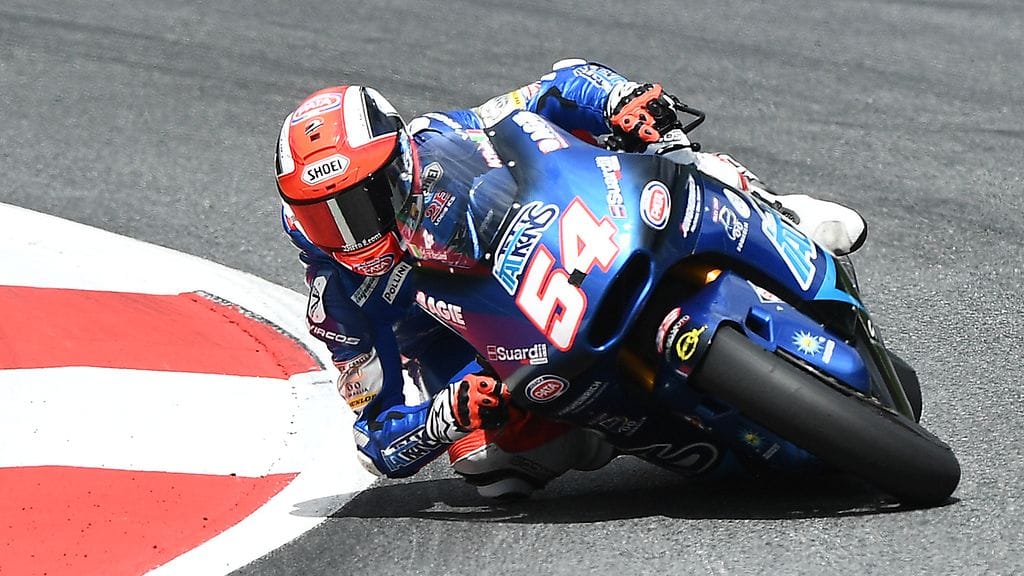 32-vuotias Mattia Pasini ajaa Italtrans Racing -tallissa.