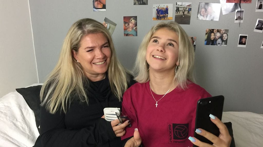 Pinkku Pinsku ja äiti Jaana Sanaksenaho