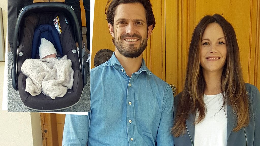 Onnellinen perhe pääsi kotiin synnytystä seuranneena päivänä.