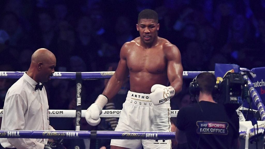 Anthony Joshua kukisti huhtikuussa Wladimir Klitschkon raskaan sarjan titteliottelussa.
