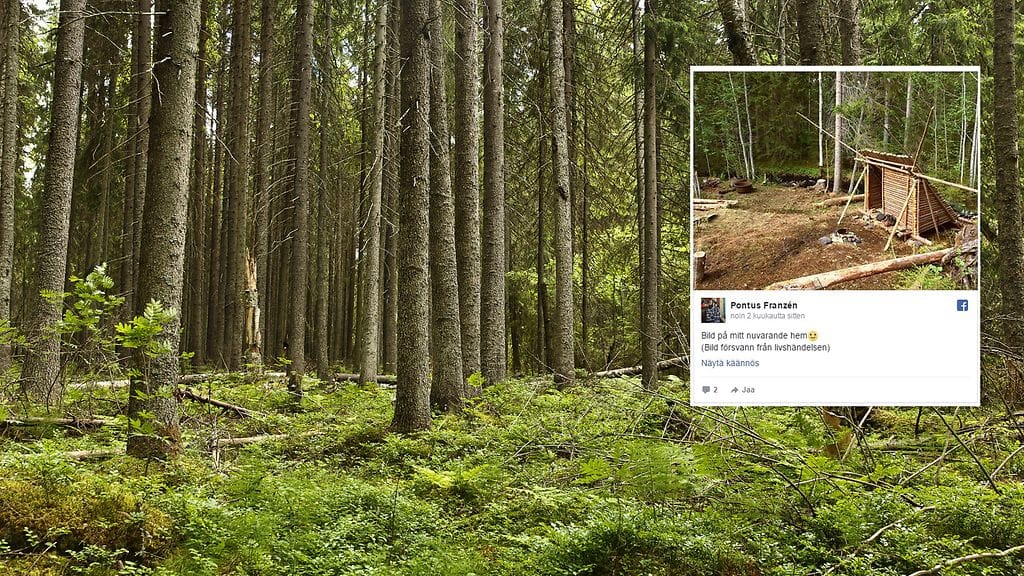Pontus, 27, on rakentanut uuden kotinsa kokonaan omin käsin.