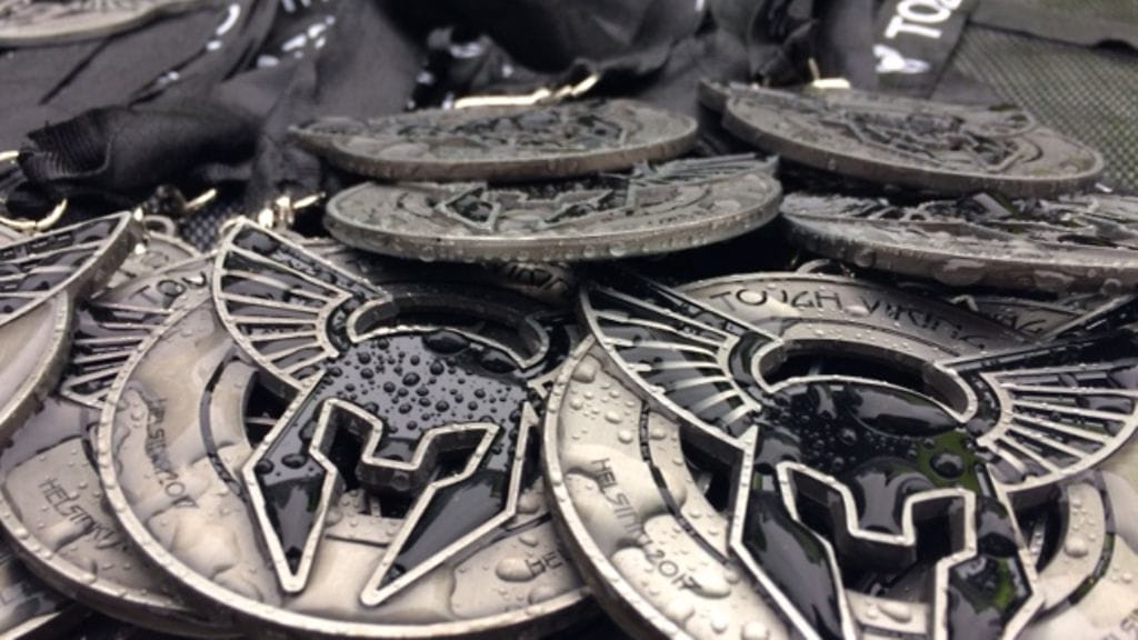 Tough Viking -kilpailun mitalleja