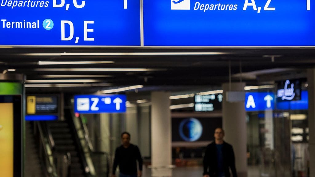 Frankfurtin lentokenttä on Saksan vilkkaimmin liikennöity.