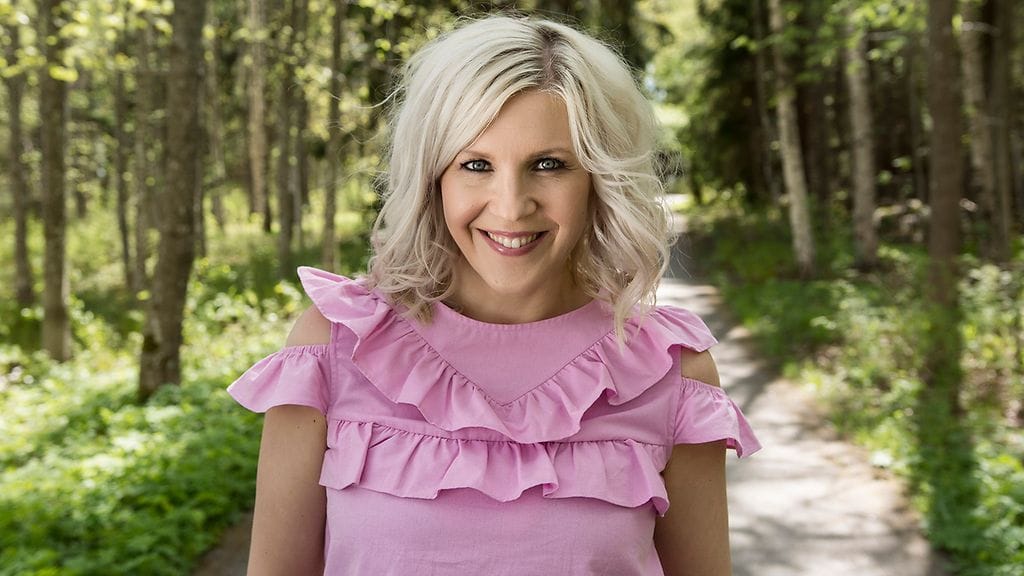 Vappu Pimiä saattoi esikoisensa eskariin.