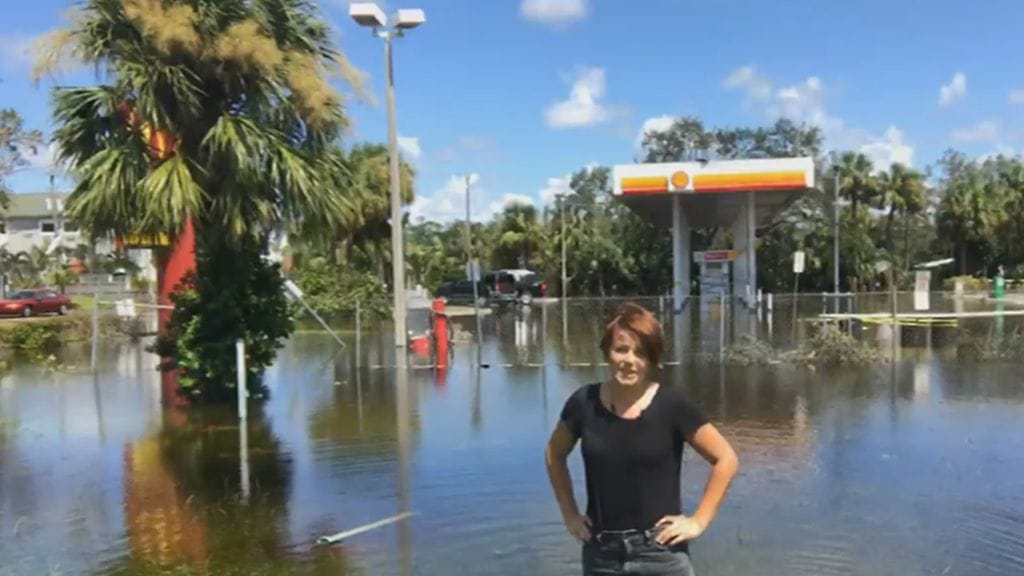 MTV:n Yhdysvaltojen kirjeenvaihtaja Mari Karppinen Floridan lounaisrannikolla sijaitsevassa Naplesin kaupungissa, joka on kärsinyt pahoja myrskytuhoja hurrikaani Irman jäljiltä.