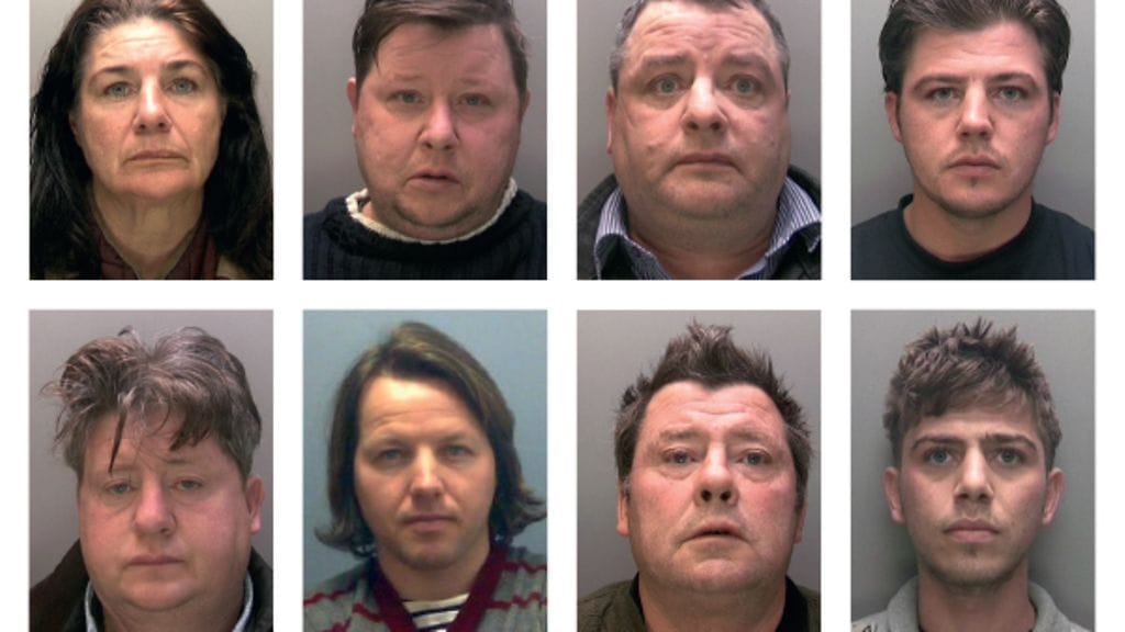 Orjuuttajaperheelle tuomittiin yhteensä 79 vuotta vankeutta. Kuva: Lincolnshire Police.