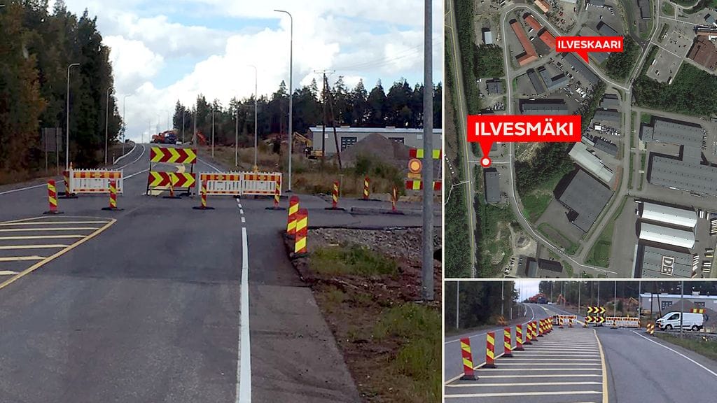 Nurmijärvellä tietyömaa sijaitsee vanhalla Hämeenlinnantiellä, jossa rakennetaan alikulkutunnelia ja kävelykatua. Poissa käytöstä olevalle pääväylälle eksyy autoilijoita harva se päivä.