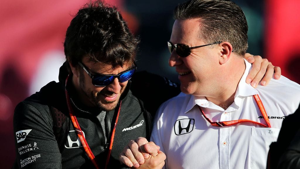 Fernando Alonso ja Zak Brown
