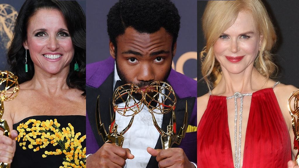 Illan voittajiin lukeutuivat  Julia Louis-Dreyfus, Donald Glover ja Nicole Kidman.