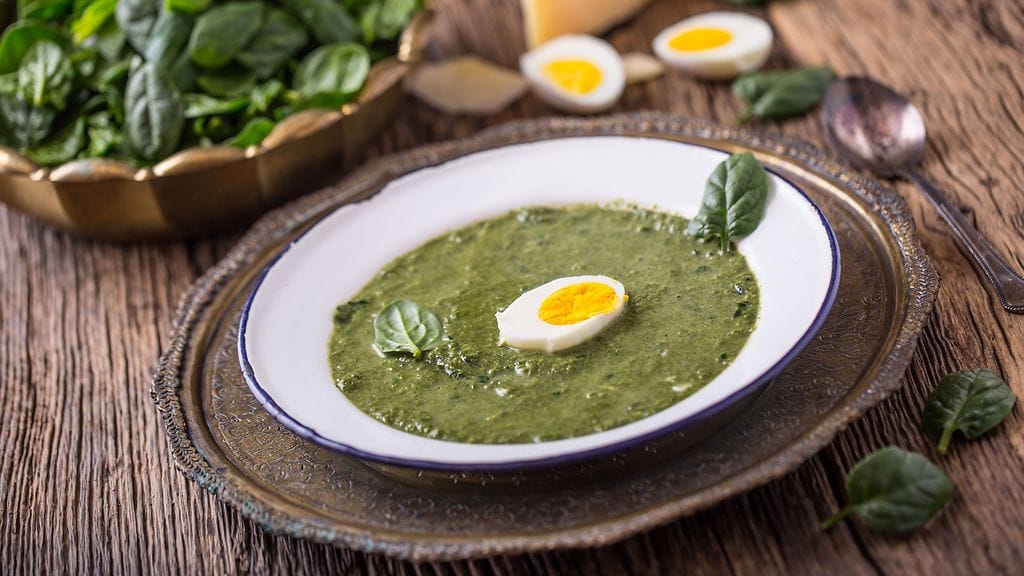 Pinaattikeitto on suosittu arkiruoka.