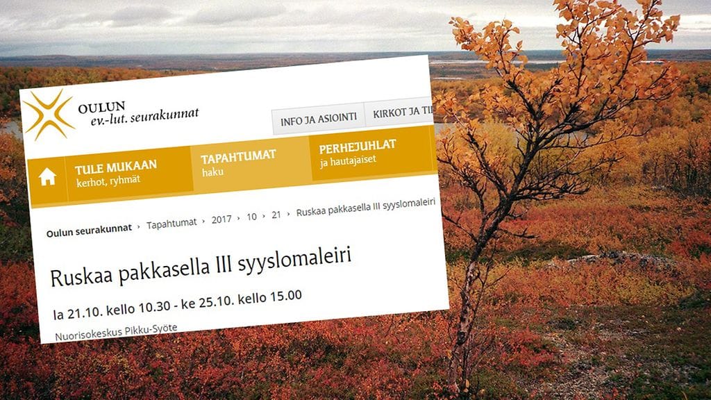 Ruskaa pakkasella III -leiri järjestetään Pikku-Syötteellä Pudasjärvellä lokakuussa.