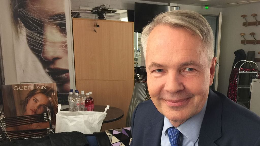 Pekka Haavisto EVS:n lämpiössä 21.9.2017