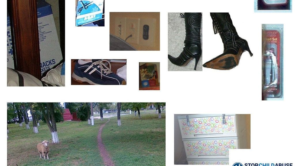 Europol julkaisi sivuillaan 15 uutta kuvaa yksityiskohdista, jotka näkyvät lapsiseksiä esittävien kuvien taustalla.