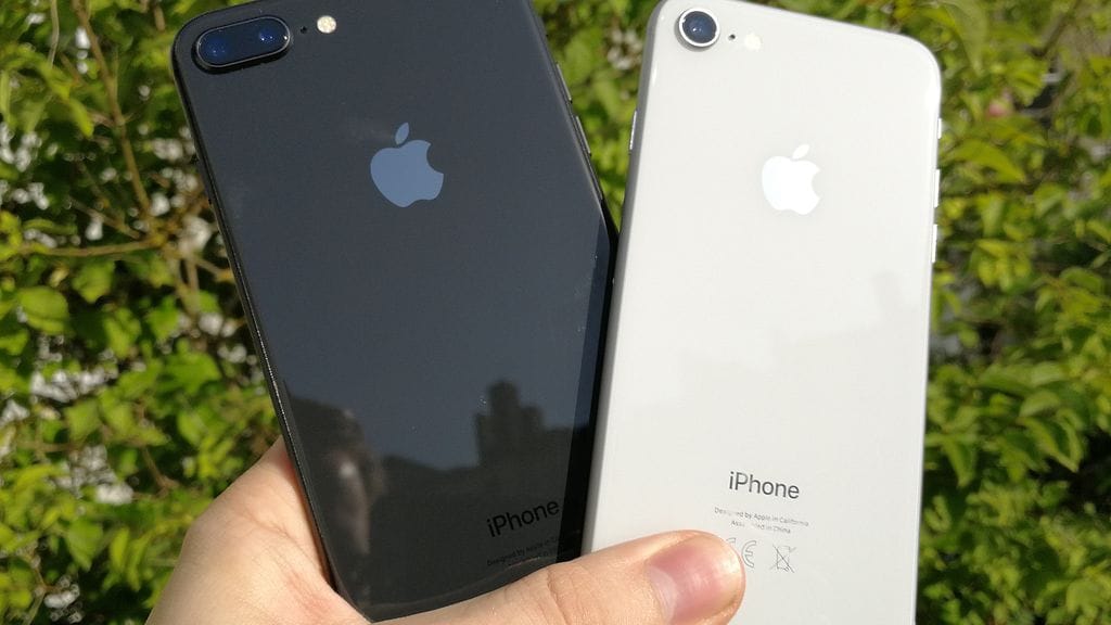 Kuvassa iPhone 8 Plus ja 8 -malli.