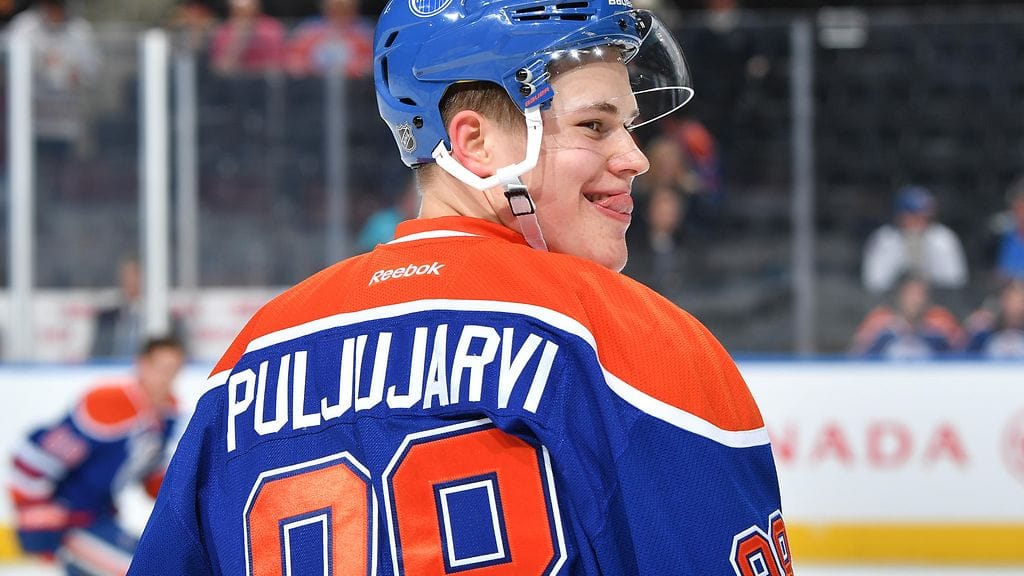 Jesse Puljujärvi hakee paikkaa Oilersin NHL-miehistöstä.
