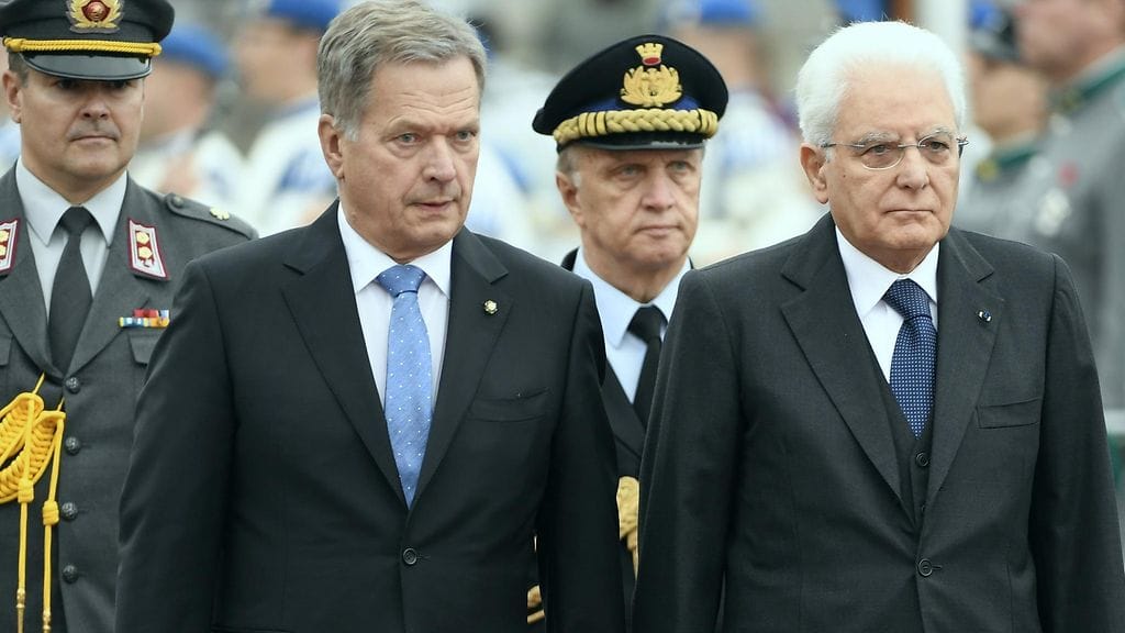 Italian ja Suomen presidentit.