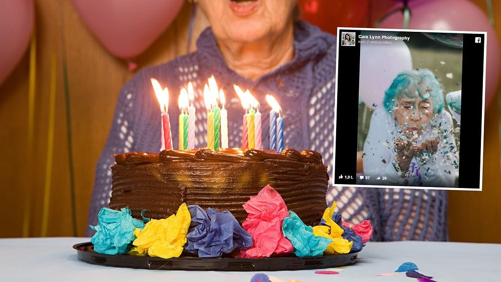 Moni nuorikin saattaa kadehtia tämän isoäidin syntymäpäiväjuhlia.