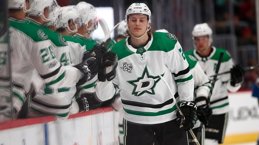 Roope Hintz juhli maalia harjoituspelissä Coloradoa vastaan.