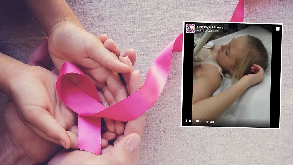 Tyttö sai rintasyöpädiagnoosin ollessaan vasta kahdeksan vuoden ikäinen.