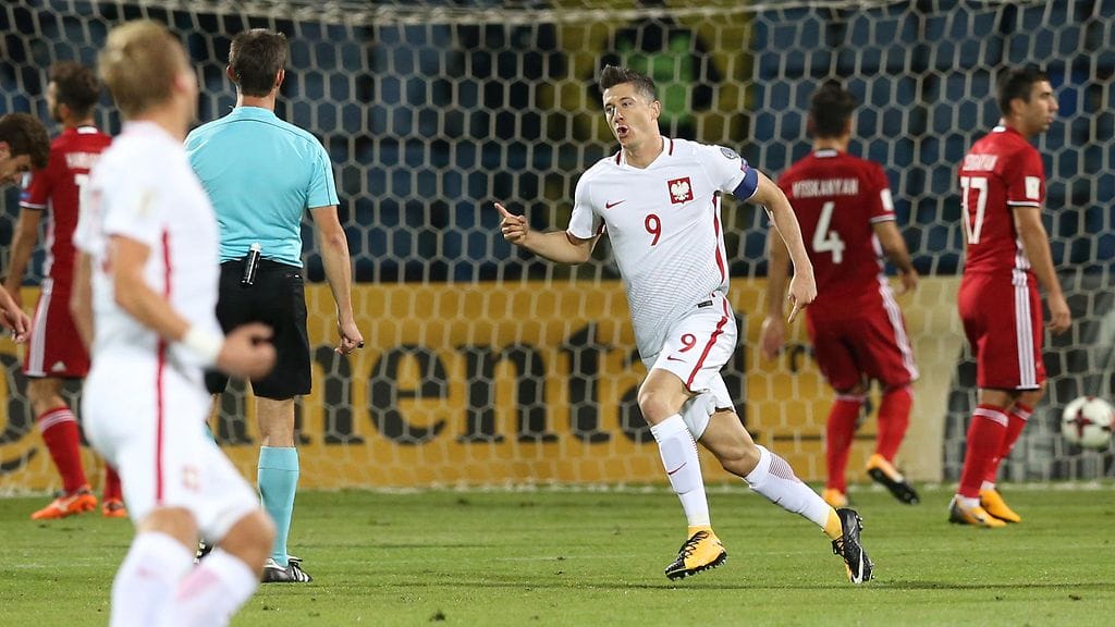 Robert Lewandowski oli iskussa Armeniassa.
