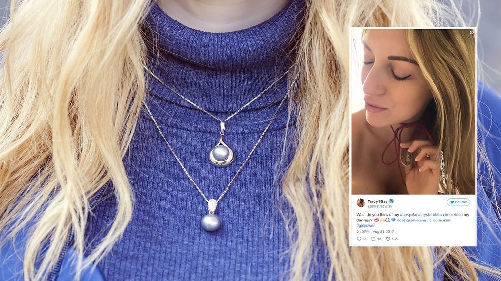 Tästä kaulukorusta ei ihan heti osaa sanoa, mistä se on oikein valmistettu.