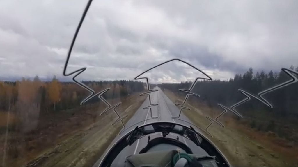 Kuvakaappaus Ilmavoimien julkaisemalta videolta.