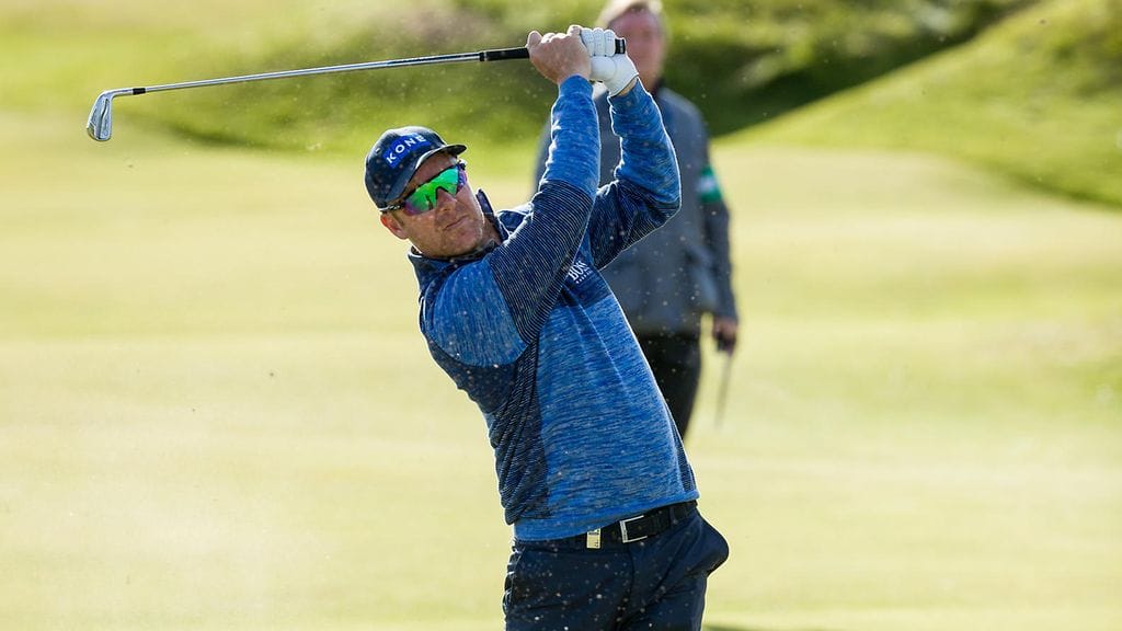 Mikko Ilonen St. Andrewsin kentällä sunnuntaina.