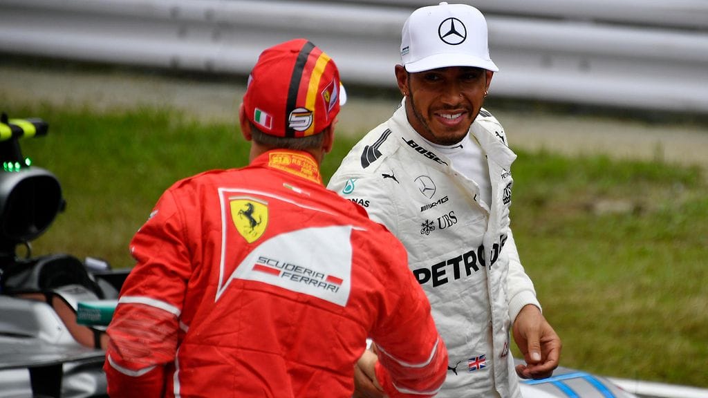 Lewis Hamilton ja Sebastian Vettel