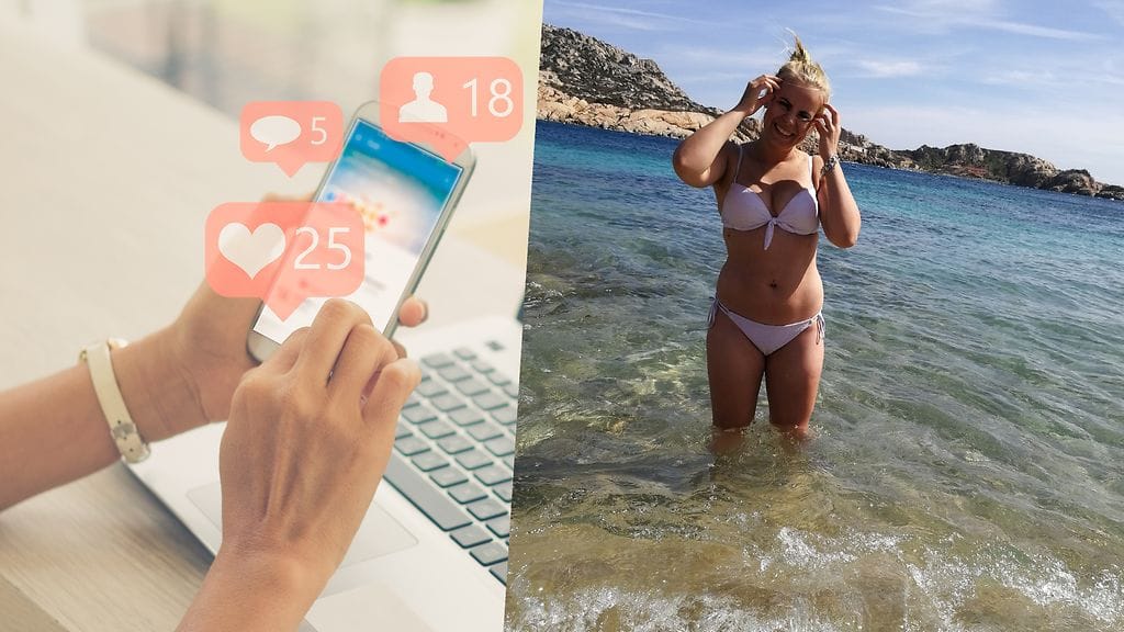 Iloinen lomakuva herätti ihmiset kritisoimaan bloggarin ulkonäköä.