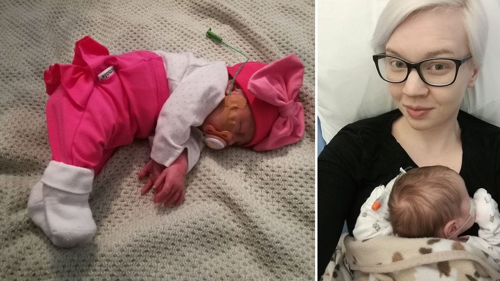 Flunssa vei Aamu-vauvan yli viikoksi sairaalahoitoon.