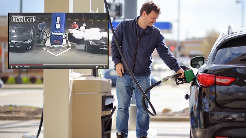 Tupakka on syytä sytyttää vasta bensamittarilta poistuttuaan.