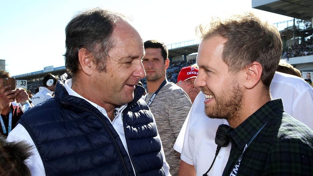 Gerhard Berger ja Sebastian Vettel tapasivat viikonloppuna Hockenheimin DTM-kisassa.