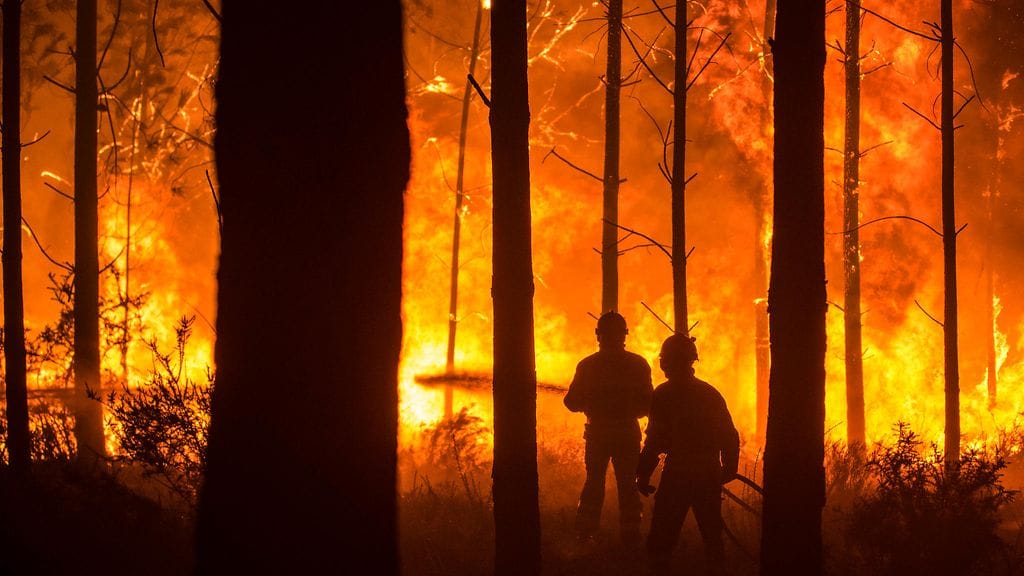 Arkistokuva maastopalosta Portugalissa.