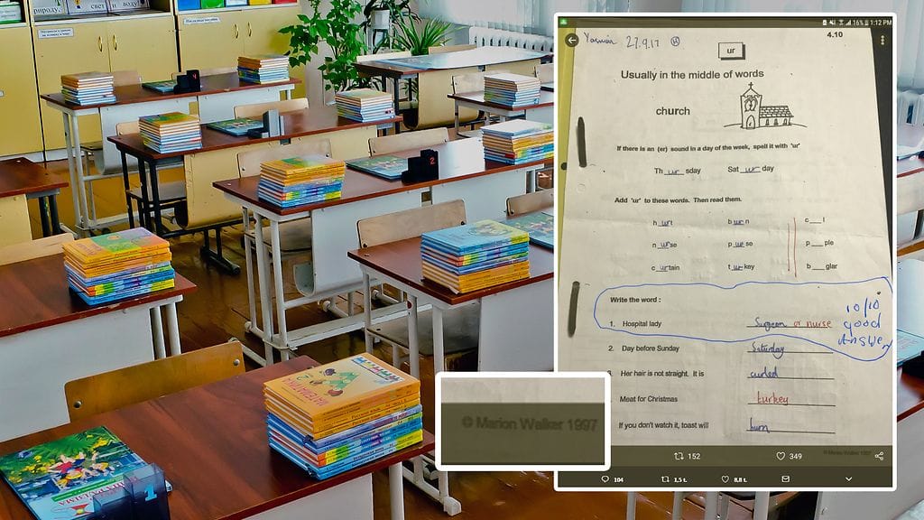 Yasmin sai vastauksesta täydet pisteet. Twitter-käyttäjä Anne kirjoitti viereen kirjallisen kehun "hyvä vastaus". Kuvituskuva, toisen kuvan lähde Twitter.