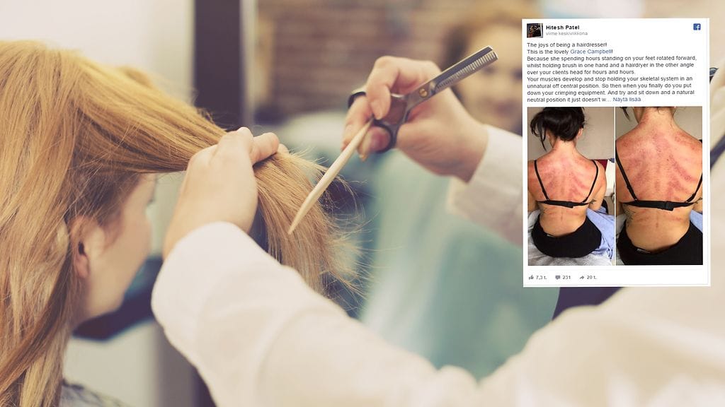 Samassa asennossa työskentely altistaa virheasennoille.