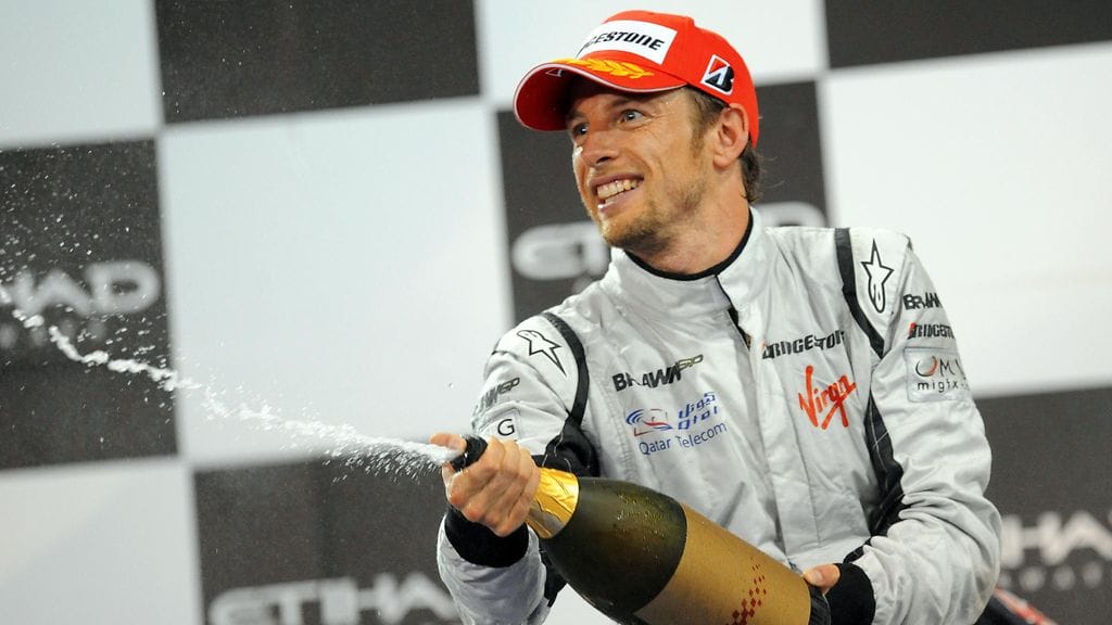 Jenson Button ajoi maailmanmestaruusvuonnaan 2009 Brawnilla.