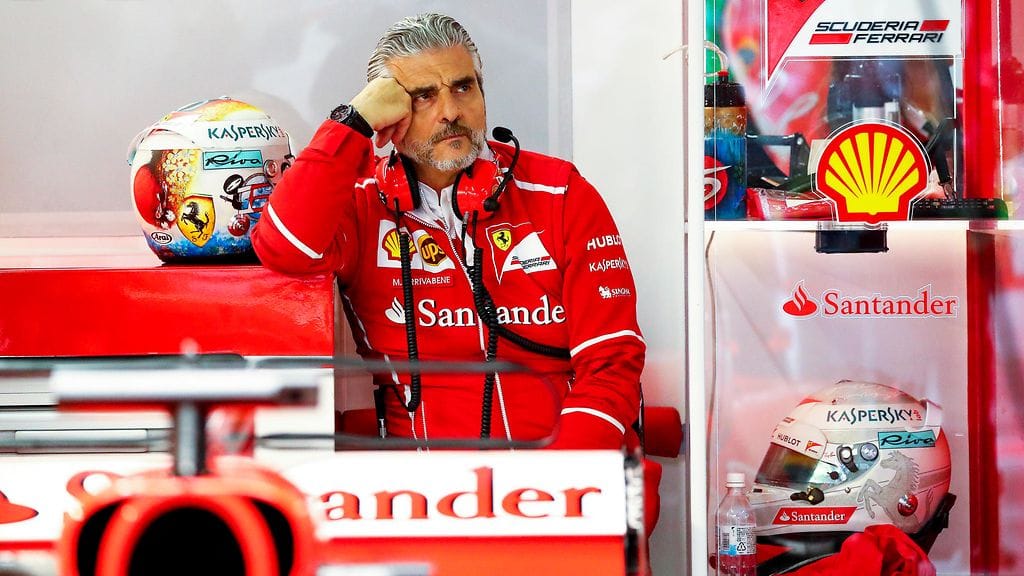 Ferrarin tallipomolla Maurizio Arrivabenellä on ollut paljon miettimistä lähiaikoina.