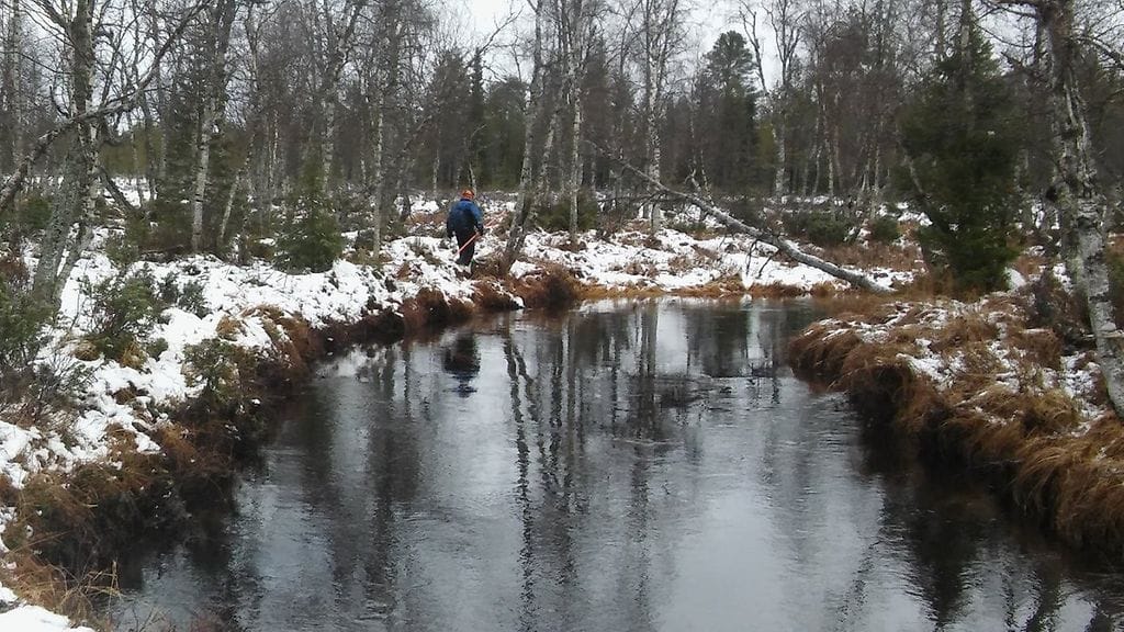 Savukoski Keskihaaran rannalla