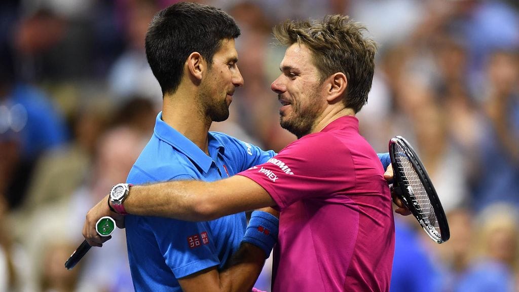 Novak Djokovic (vas.) ja Stan Wawrinka aikovat pelata vuoden lopussa Abu Dhabissa.