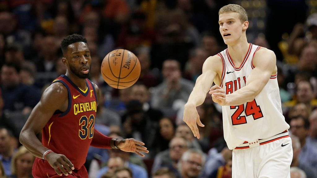Lauri Markkanen Cleveland-ottelussa.