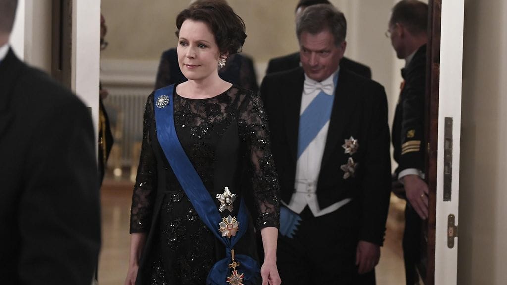 Jenni Haukio, Sauli Niinistö Puolan presidentin juhlaillallinen Presidentinlinnassa 24.10.2017 2