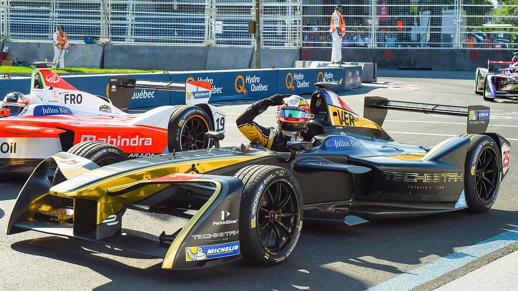 Jean-Eric Vergne tuuletti heinäkuussa Montrealin Formula E -kisassa