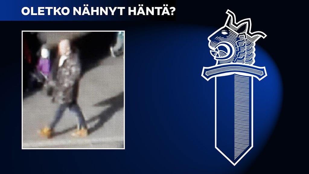 Poliisi julkaisi valvontakamerakuvan teosta epäillystä miehestä.