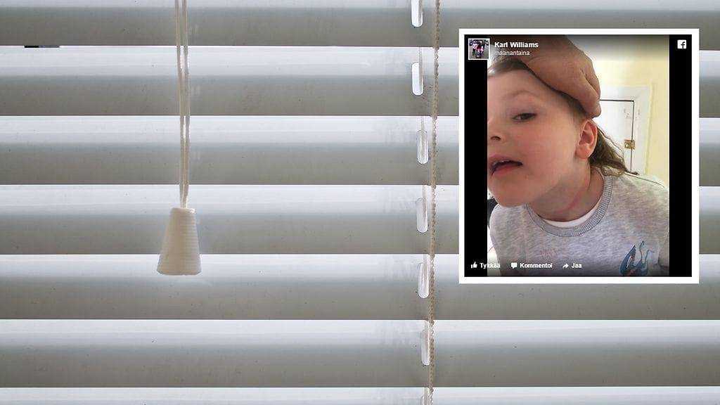 Kaulan ympäille kietoutunut naru oli maksaa pikkutytön hengen.