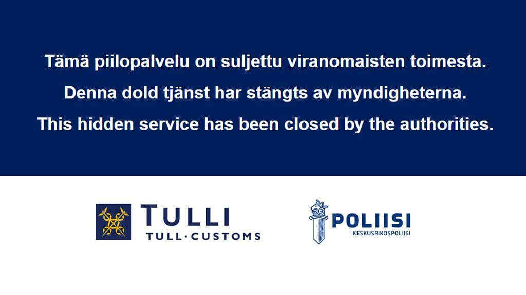 Tulli ja KRP sulkivat Sipulikanava-palvelun tämän kuun alussa.